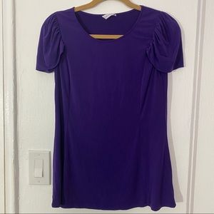 Purple Calvin Klein Shirt with cap sleeves
